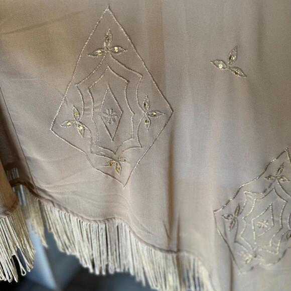 Swim New Original Anthony Tan Boho Embroidered Fringe Vacation Swim